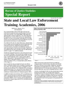 State and Local Law Enforcement Training Academies, 2006