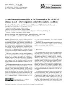 Geosci. Model Dev., 2, 97–112, 2009 www.geosci-model-dev.net/ © Author(sThis work is distributed under the Creative Commons Attribution 3.0 License.  Geoscientific