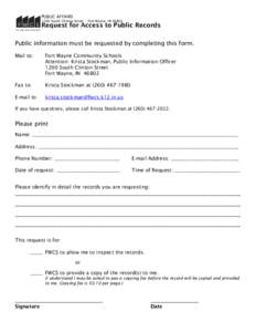 Agriculture / Electronic documents / Email / Fort Wayne /  Indiana / Stockman / Geography of Indiana / Indiana / Fort Wayne Community Schools
