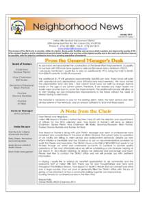 Neighborhood News January 2012 Volume 29, Issue 1 Indian Hills General Improvement District 3394 James Lee Park Rd. #A, Carson City, NV 89705