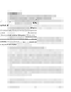 Chapter 2 Affected Environment, Environmental Consequences, and Avoidance, Minimization, and/or Mitigation Measures 2.1  Issues with No Adverse Impact