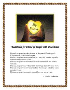 Microsoft Word - Webpage - Beatitudes for Friend