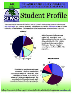 SOLANO COMMUNITY COLLEGE  Fall[removed]OFFICE OF RESEARCH & PLANNING