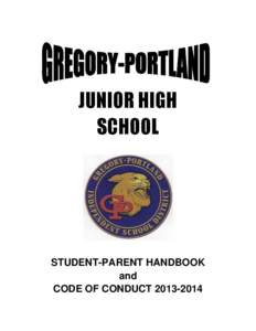 JUNIOR HIGH SCHOOL STUDENT-PARENT HANDBOOK and CODE OF CONDUCT[removed]