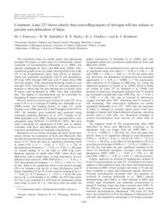 Limnol. Oceanogr., 56(4), 2011, 1545–[removed], by the American Society of Limnology and Oceanography, Inc. doi:[removed]lo[removed]E