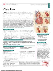 The Journal of the American Medical Association  PAIN JAMA PATIENT PAGE