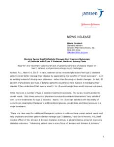 NEWS RELEASE Media Contact: Christina Holden Janssen Pharmaceuticals, Inc[removed]removed]