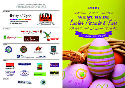 West Ryde Easter Parade & Fair salutes our  PRINCIPAL SPONSORS 2015