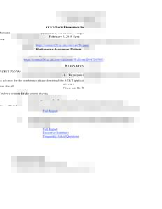 CCCS Early Elementary Subgroup February 5, 2015 1pm Kindergarten Assessment Webinar WEBINAR INSTRCUTIONS: 1. To prepare in advance for the conference please download the AT&T application (for all