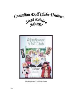 The Mayflower Doll Club Poster  Page Dear Doll Lovers: This edition brings to you The Mayflower Doll Club of Nova Scotia and some of