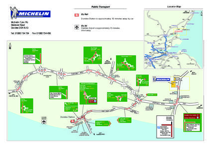 Locator Map  Public Transport A90 A90 ABERDEEN STONEHAVEN