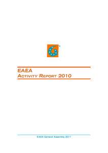 EAEA Activity Report 2010 EAEA General Assembly 2011  EAEA Activity Report 2010