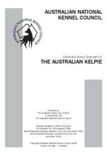 AUSTRALIAN NATIONAL KENNEL COUNCIL