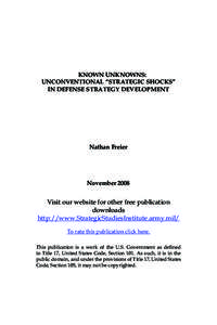 Known Unknowns: Unconventional 