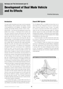 Railways and The Environment (part 3)  Development of Dual Mode Vehicle and its Effects Hirohiko Kakinuma