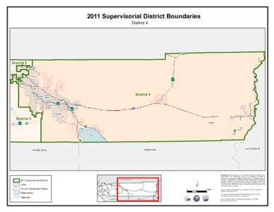 2011 Supervisorial District Boundaries District 4 62 Ä