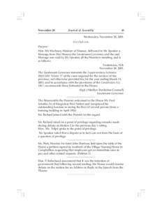 Speaker of the House of Commons / Speaker / Unanimous consent / 41st Canadian Parliament / Marilyn Trenholme Counsell / Politics / Government / Westminster system / New Brunswick