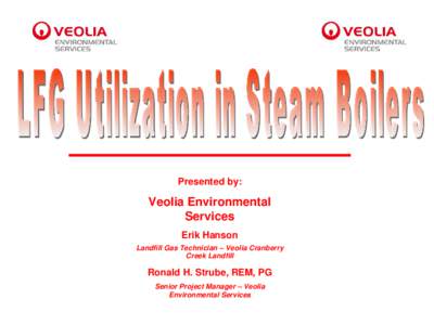 LFG Utilization in Steam Boilers.