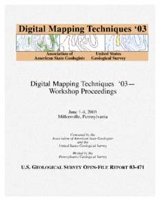 CONTENTS  U.S. Department of the Interior U.S. Geological Survey  Digital Mapping Techniques ʻ03—