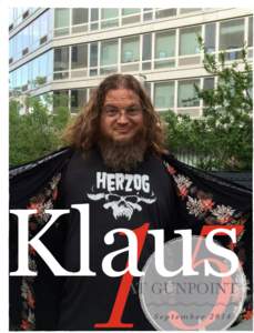 15  Klaus AT GUNPOINT September 2014