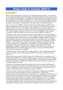 Snowy Mountains Scheme / Murray-Darling basin / Geography of Oceania / Murray River / River regulation / Water trading / Snowy River / Broken River / Goulburn River / States and territories of Australia / Geography of Australia / Rivers of New South Wales