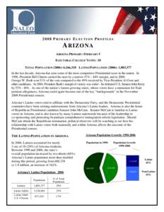 Military personnel / Politics / Voter turnout / Voter registration / John McCain / National Association of Latino Elected and Appointed Officials / United States presidential election / National Institute for Latino Policy / Elections / United States / Arizona