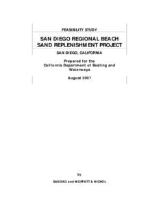 FEASIBILITY STUDY  SAN DIEGO REGIONAL BEACH SAND REPLENISHMENT PROJECT SAN DIEGO, CALIFORNIA Prepared for the
