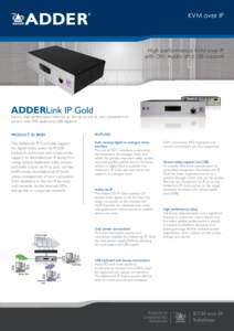 KVM over IP  High performance KVM over IP with DVI, Audio and USB support  ADDERLink