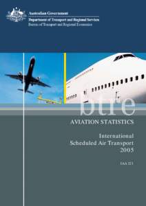 AVIATION STATISTICS International Scheduled Air Transport 2005 IAA 121