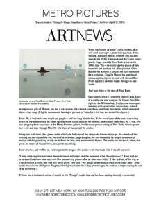 METRO PICTURES Russeth, Andrew. “Taking the Plunge: Nina Beier at Metro Pictures,” Art News (April 22, When the history of today’s art is written, eBay will need to occupy a prominent position. It has become