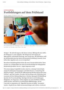 Lehrerausbildung: Fortbildungen auf dem Prüfstand - Baden-Württemberg - Stuttgarter Zeitung Lehrerausbildung