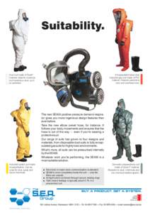 Suitability.  ® Encapsulated heavy-duty industrial gas suit made of PVC
