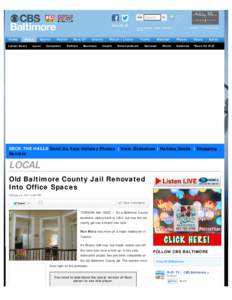 Old Baltimore County Jail Renovated Into Office Spaces « CBS Baltimore