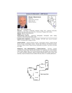 LEGISLATIVE BIOGRAPHY — 2007 SESSION  HARRY MORTENSON Democrat Clark County Assembly District No. 42