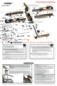 If you are also assembling the NV 2 Bike Add-On, be sure to review those instructions to eliminate duplicate steps. ASSEMBLY  RACK ARM WITH PRE-INSTALLED BOLT HERE