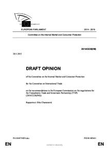 EUROPEAN PARLIAMENT[removed]Committee on the Internal Market and Consumer Protection
