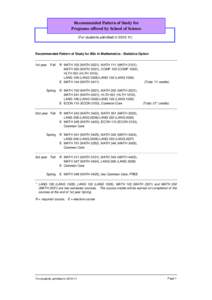 Curriculum for BEng in Computer Engineering