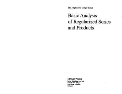 Analytic number theory / Mathematical series / Riemann zeta function / Complex analysis / Gamma function / Hurwitz zeta function / Dirichlet series / Factorial / Theta function / Mathematical analysis / Mathematics / Meromorphic functions