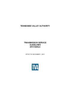 Microsoft Word - Appendix I - TVA Transmission Service Guidelines 2013 Edition.doc