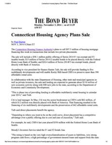 Connecticut Housing Agen...s Sale - The Bond Buyer