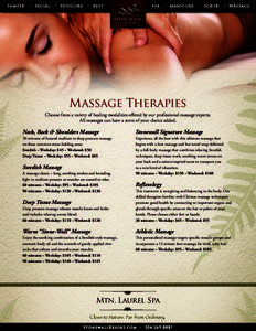 Medicine / Massage / Therapy / Deep tissue massage / Thai culture / Spa in Thailand / Effleurage / Alternative medicine / Massage therapy / Manipulative therapy