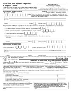 Iowa W4 withholding tax certificate