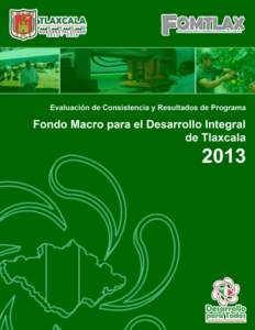 1  Evaluación de Consistencia y Resultados 2013 del Programa “FONDO MACRO PARA EL DASARROLLO INTEGRAL DE TLAXCALA”  El Fondo Macro para el Desarrollo Integral del Estado, impulsa y consolida el