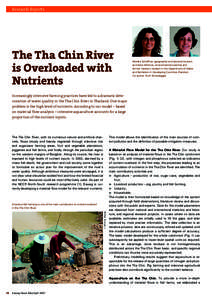 Research Reports  The Tha Chin River is Overloaded with Nutrients