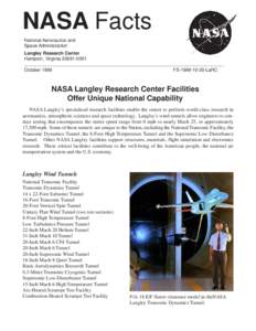 NASA Facts National Aeronautics and Space Administration Langley Research Center Hampton, Virginia[removed]_______________________________________________________________________________________
