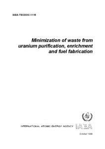 IAEA-TECDOC[removed]Minimization of waste from