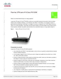 Cisco RV 120W Wireless-N VPN Firewall (French)