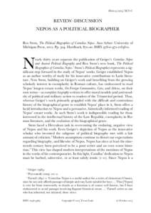 1st millennium BC / Ancient Rome / Latin literature / Cornelii / Cornelius Nepos / Nepos / Epaminondas / Cicero / Origines / Cato the Elder / Hannibal