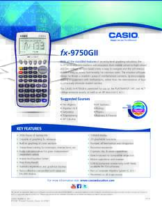 Programmable calculators / Graphing calculators / Technology / Electronics / Business / Casio / Computer algebra systems / SAT / College Board / PSAT/NMSQT / Calculator / Casio graphic calculators