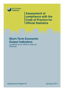 Assessment Report 81 - Short-Term Economic Output Indicators
